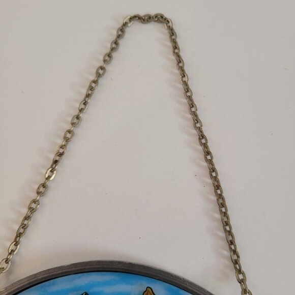 Glassmasters Spring Flowers Stained Glass Art Butterfly Suncatcher - Picture 3 of 5